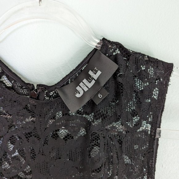 Jill Stuart Black Lace Shift Cocktail Dress, Sz 6, EUC - Picture 6 of 6
